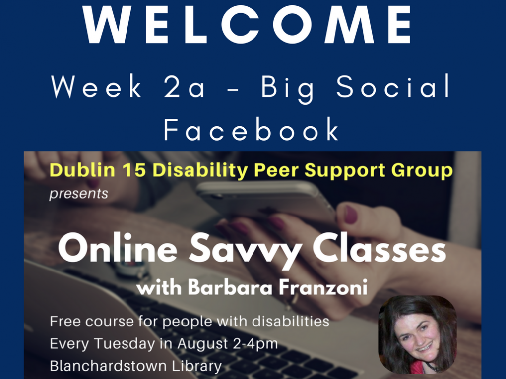 Click this image to be taken to slide viewer for Online Savvy Week 2 slides - part 1: Facebook and canvas