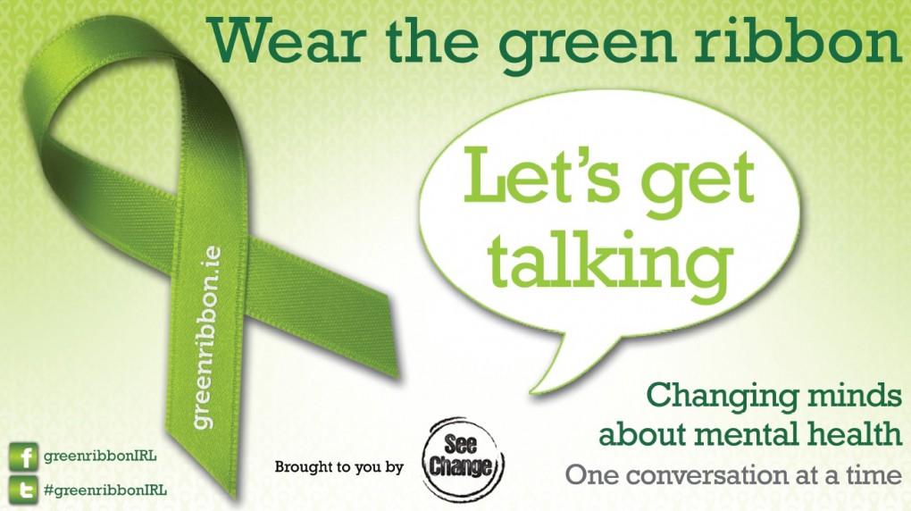 Special Green Ribbon campaign logo called Let's Get Talking