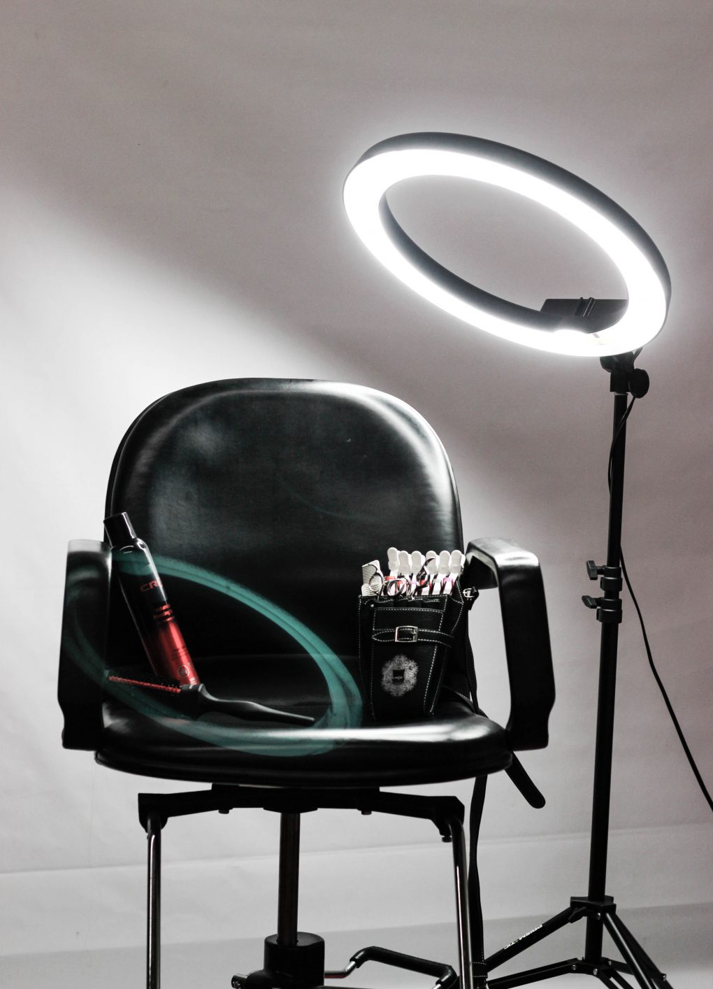 Picture of a directors chair on a film set